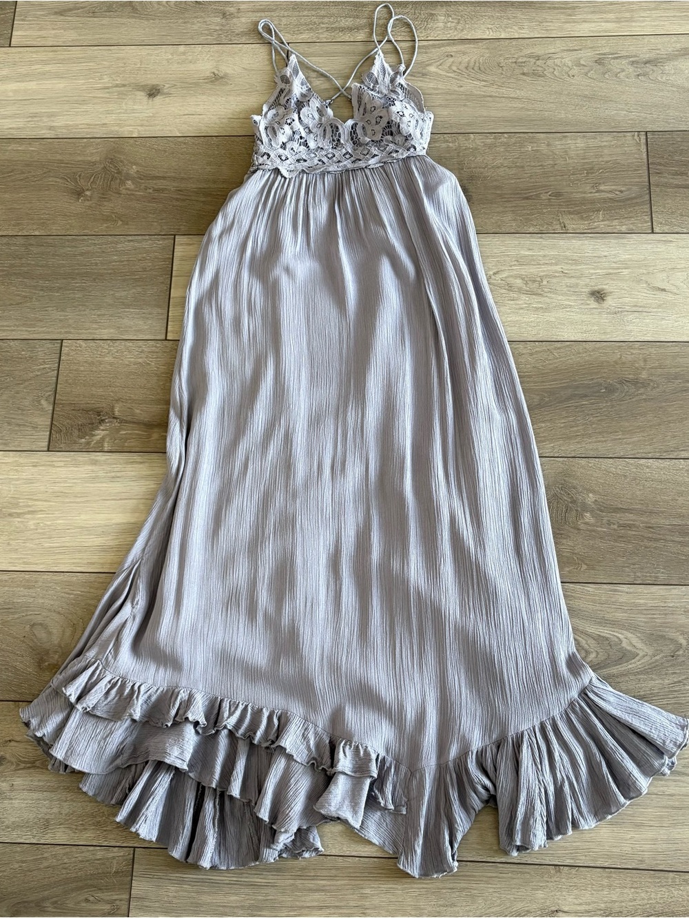 Lace-Trim Maxi Dress Free People